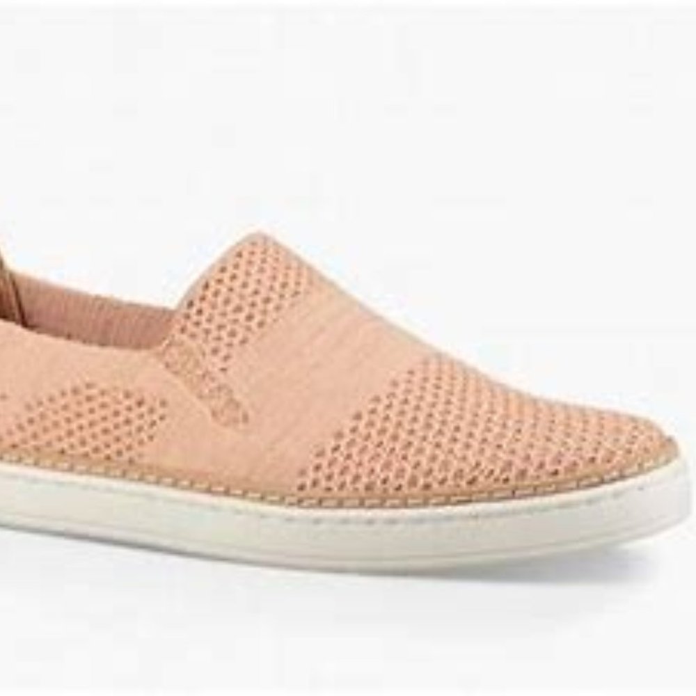UGG $120 1096249 Sammy Metallic Tropical Peach Slip On Sneakers SZ 10 NWOB ! - Picture 2 of 3